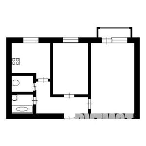 2-к квартира, на длительный срок, 42м2, 2/5 этаж