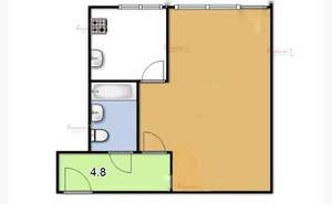 1-к квартира, на длительный срок, 30м2, 2/5 этаж