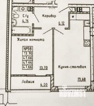 2-к квартира, на длительный срок, 48м2, 4/10 этаж