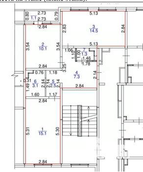 2-к квартира, на длительный срок, 54м2, 4/5 этаж