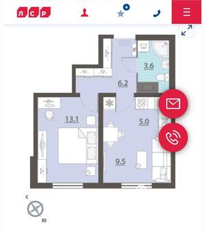 1-к квартира, на длительный срок, 37м2, 10/25 этаж