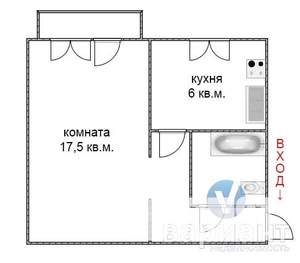 1-к квартира, на длительный срок, 31м2, 3/5 этаж