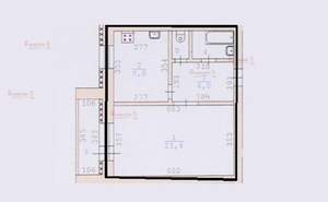 1-к квартира, на длительный срок, 41м2, 9/10 этаж
