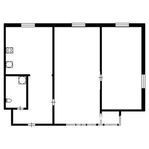 2-к квартира, вторичка, 43м2, 1/9 этаж