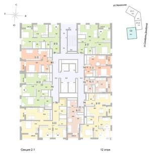 2-к квартира, вторичка, 63м2, 12/24 этаж