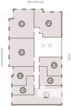 2-к квартира, вторичка, 81м2, 3/15 этаж