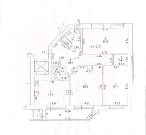 3-к квартира, вторичка, 95м2, 5/6 этаж