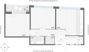 3-к квартира, строящийся дом, 117м2, 6/7 этаж