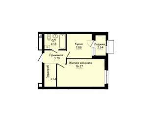 1-к квартира, вторичка, 37м2, 9/30 этаж