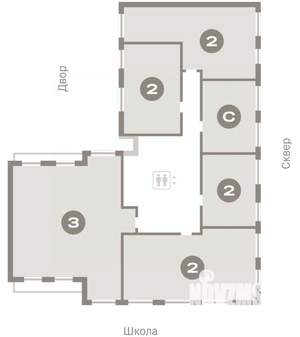 2-к квартира, вторичка, 82м2, 8/9 этаж