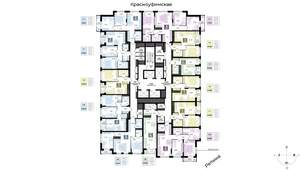 2-к квартира, вторичка, 67м2, 24/29 этаж