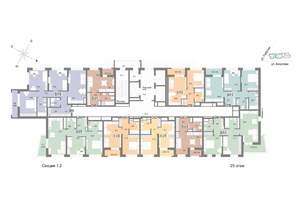2-к квартира, вторичка, 65м2, 25/25 этаж