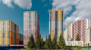 1-к квартира, строящийся дом, 46м2, 24/25 этаж