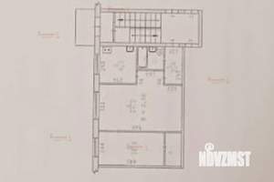2-к квартира, вторичка, 44м2, 1/5 этаж