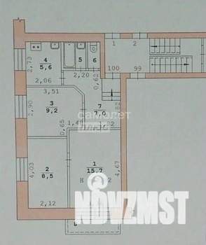 3-к квартира, вторичка, 49м2, 1/5 этаж