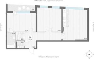 3-к квартира, строящийся дом, 126м2, 4/7 этаж