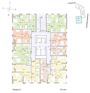 2-к квартира, вторичка, 63м2, 15/24 этаж