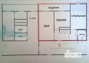 2-к квартира, вторичка, 48м2, 11/12 этаж