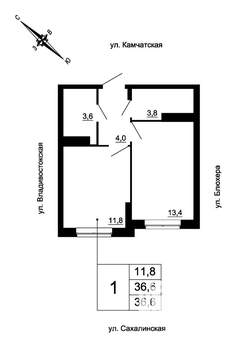 1-к квартира, вторичка, 37м2, 10/24 этаж