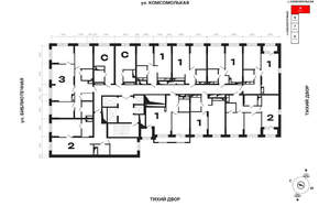 1-к квартира, вторичка, 38м2, 11/25 этаж
