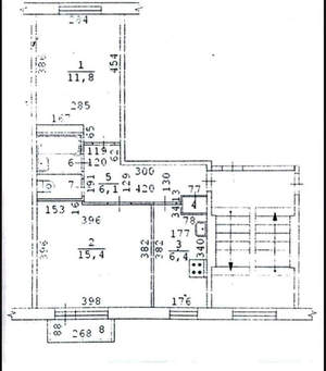 2-к квартира, вторичка, 44м2, 2/5 этаж