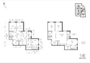 3-к квартира, вторичка, 100м2, 23/26 этаж