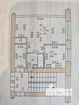 1-к квартира, вторичка, 31м2, 5/5 этаж