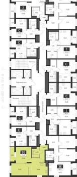 2-к квартира, вторичка, 50м2, 21/31 этаж