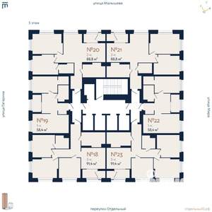 1-к квартира, вторичка, 56м2, 5/29 этаж
