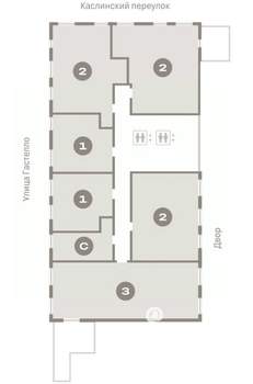 2-к квартира, вторичка, 75м2, 9/16 этаж