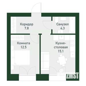 1-к квартира, вторичка, 42м2, 3/4 этаж
