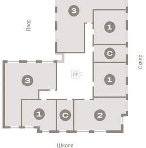 1-к квартира, вторичка, 39м2, 7/9 этаж