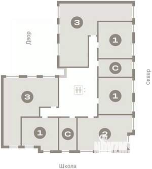 1-к квартира, вторичка, 36м2, 6/9 этаж