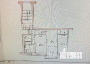 3-к квартира, вторичка, 54м2, 4/4 этаж