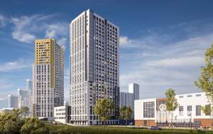 1-к квартира, строящийся дом, 46м2, 3/29 этаж