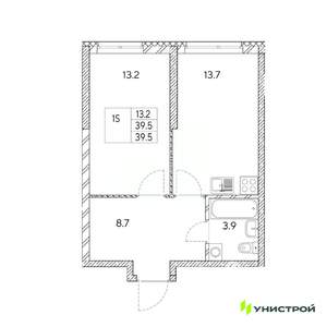 1-к квартира, вторичка, 40м2, 3/31 этаж