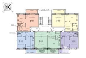 1-к квартира, строящийся дом, 53м2, 2/10 этаж