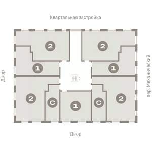 2-к квартира, вторичка, 65м2, 3/8 этаж