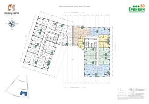 1-к квартира, строящийся дом, 34м2, 10/17 этаж