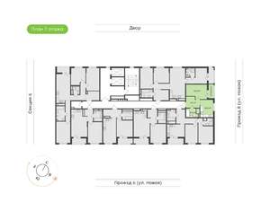 1-к квартира, вторичка, 36м2, 7/17 этаж
