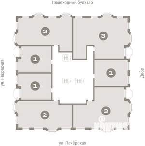 3-к квартира, вторичка, 107м2, 17/24 этаж