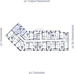 2-к квартира, вторичка, 56м2, 10/17 этаж