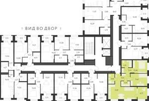 2-к квартира, вторичка, 68м2, 7/25 этаж