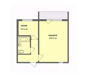 1-к квартира, вторичка, 30м2, 4/5 этаж