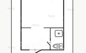 Студия квартира, вторичка, 18м2, 1/5 этаж