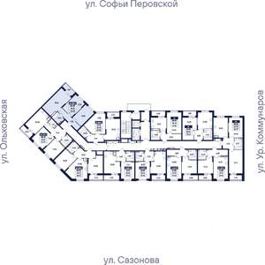 2-к квартира, вторичка, 56м2, 11/18 этаж