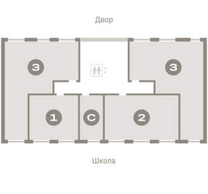 1-к квартира, вторичка, 40м2, 6/9 этаж