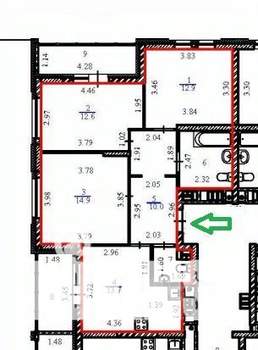 3-к квартира, вторичка, 72м2, 9/13 этаж