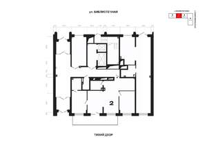 2-к квартира, вторичка, 94м2, 1/25 этаж