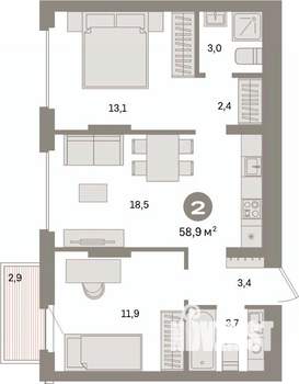 Фото квартиры на продажу (3)